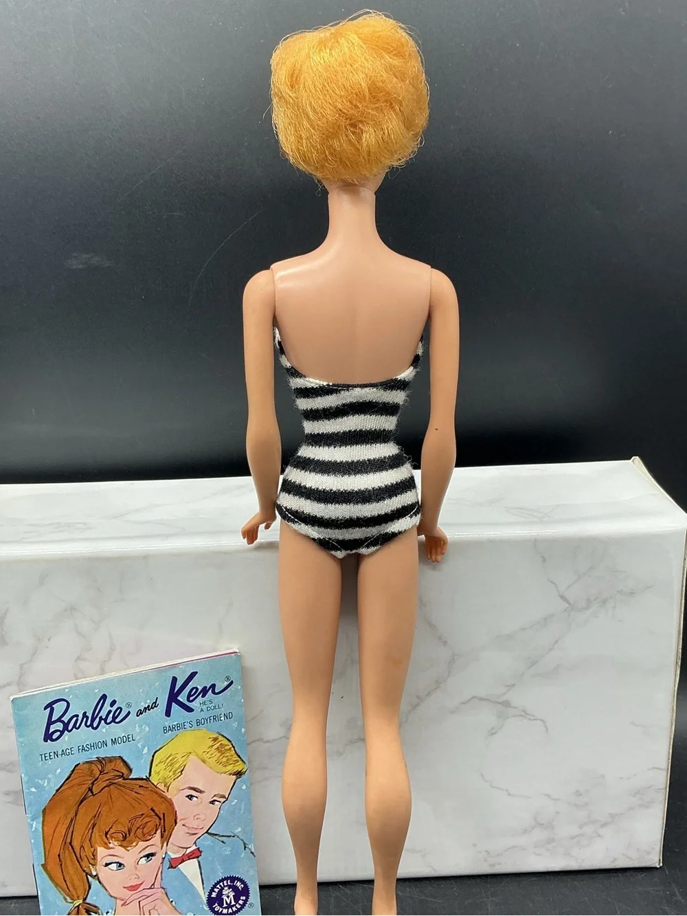 Barbie Blonde Bubblecut Doll in Black & White Zebra Suit